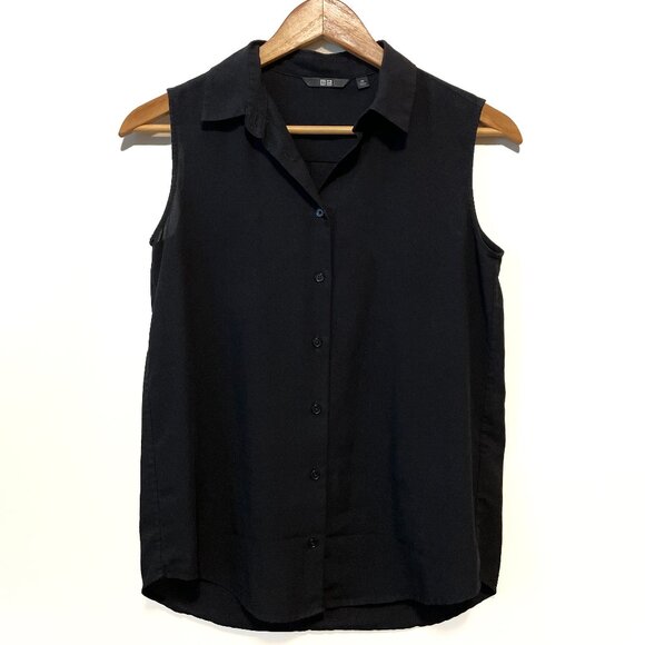 UNIQLO Women's Black Sleeveless Blouse - Picture 1 of 6